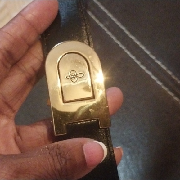 Men Genuine Leather Belt Made in Italy Size 42 - Picture 3 of 8